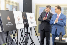 Od lewej: W. Ortyl, prof. P. Koszelnik.